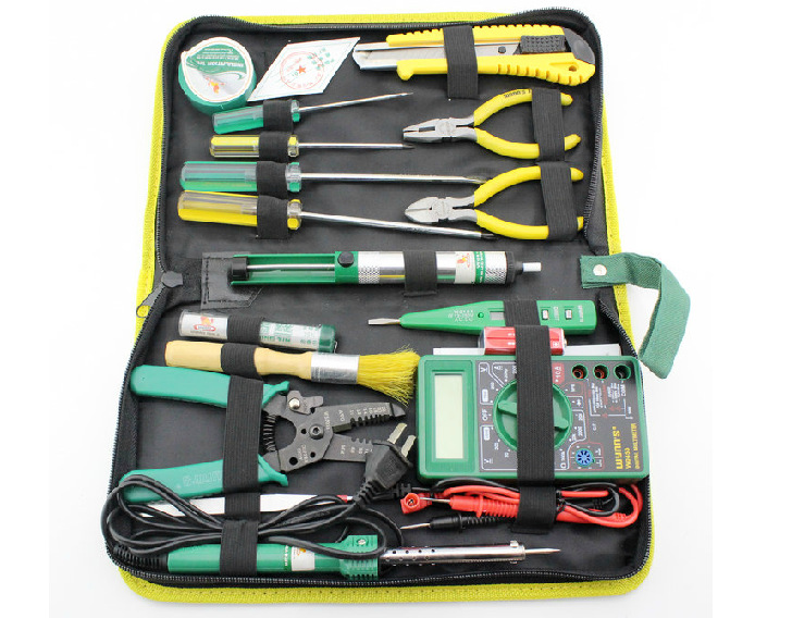 威力狮17件套网络维修工具包 网络 电讯 电工家用组套W017B