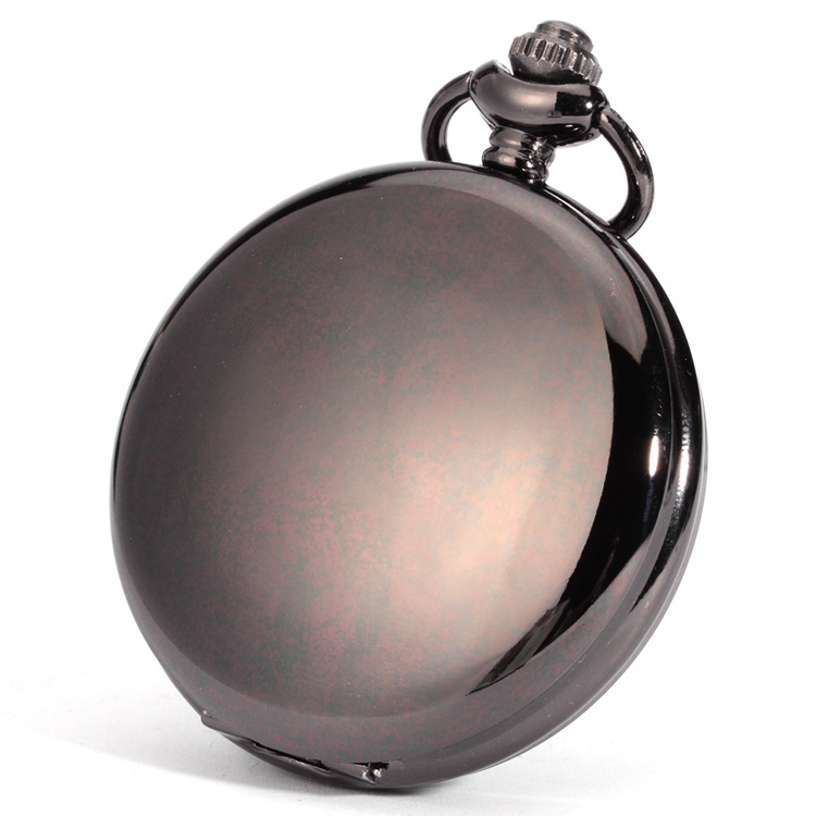 Two-sided Gloss Old Man's Watch Antique Polished Single Open Quartz Electronic Pocket Watch Hot Selling Necklace Tuo Watch Hanging Chain Large Pocket Watch