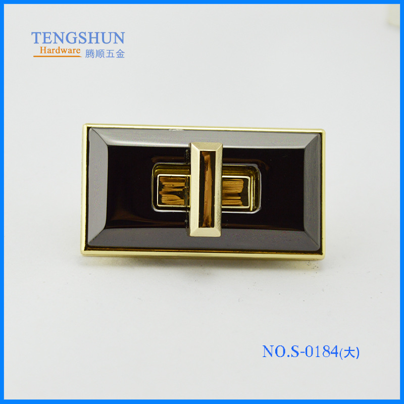 厂家直销  锌合金压铸箱包手袋五金配件双色锁  高级定制手袋锁*