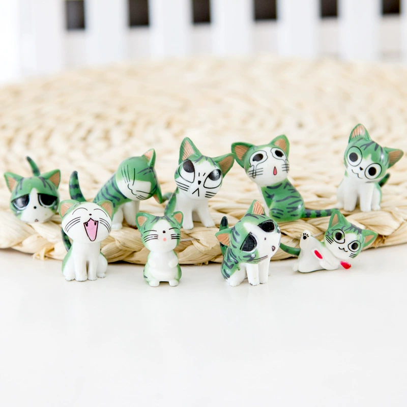 Micro landscape, doll, small creative minifigure, kitten, capsule toy