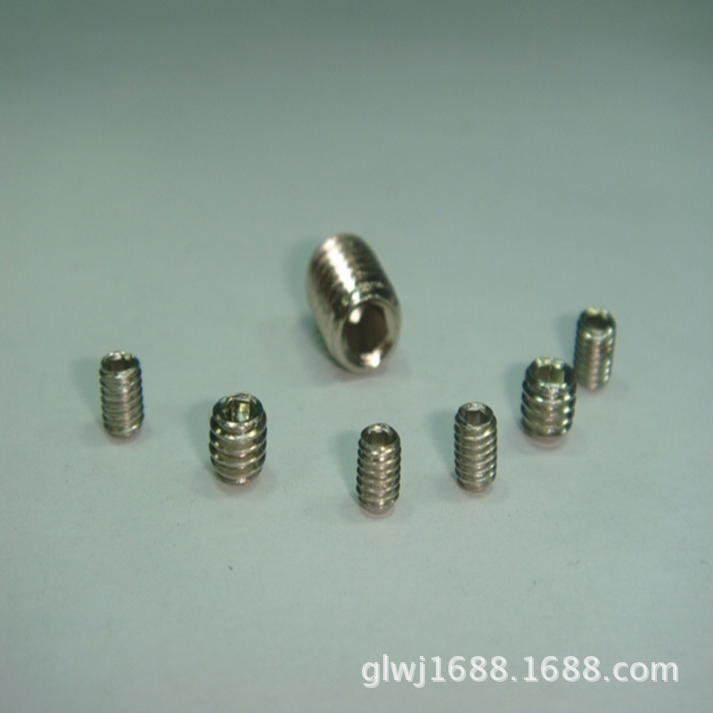 内六角平端紧定螺丝3*8  不锈钢内六角机米螺丝