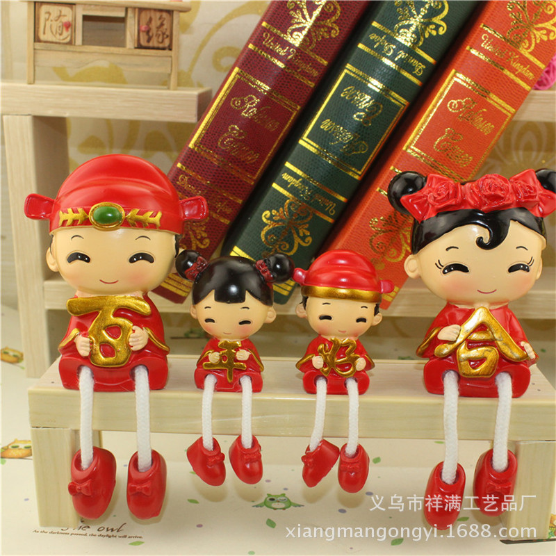 technology Jubilation Marriage room Suspending a doll A harmonious union lasting a hundred years Valentine's Day gift Decoration