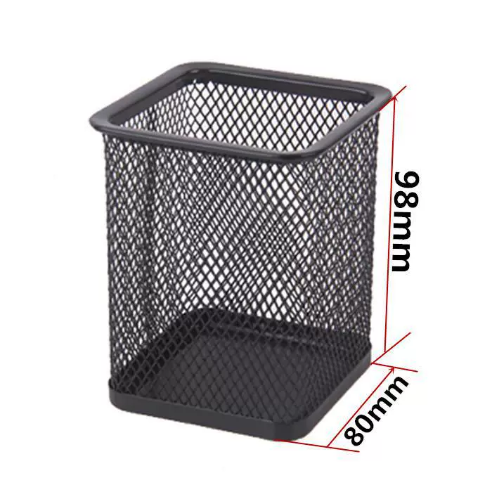 Metal square pens holder, storage system, stationery