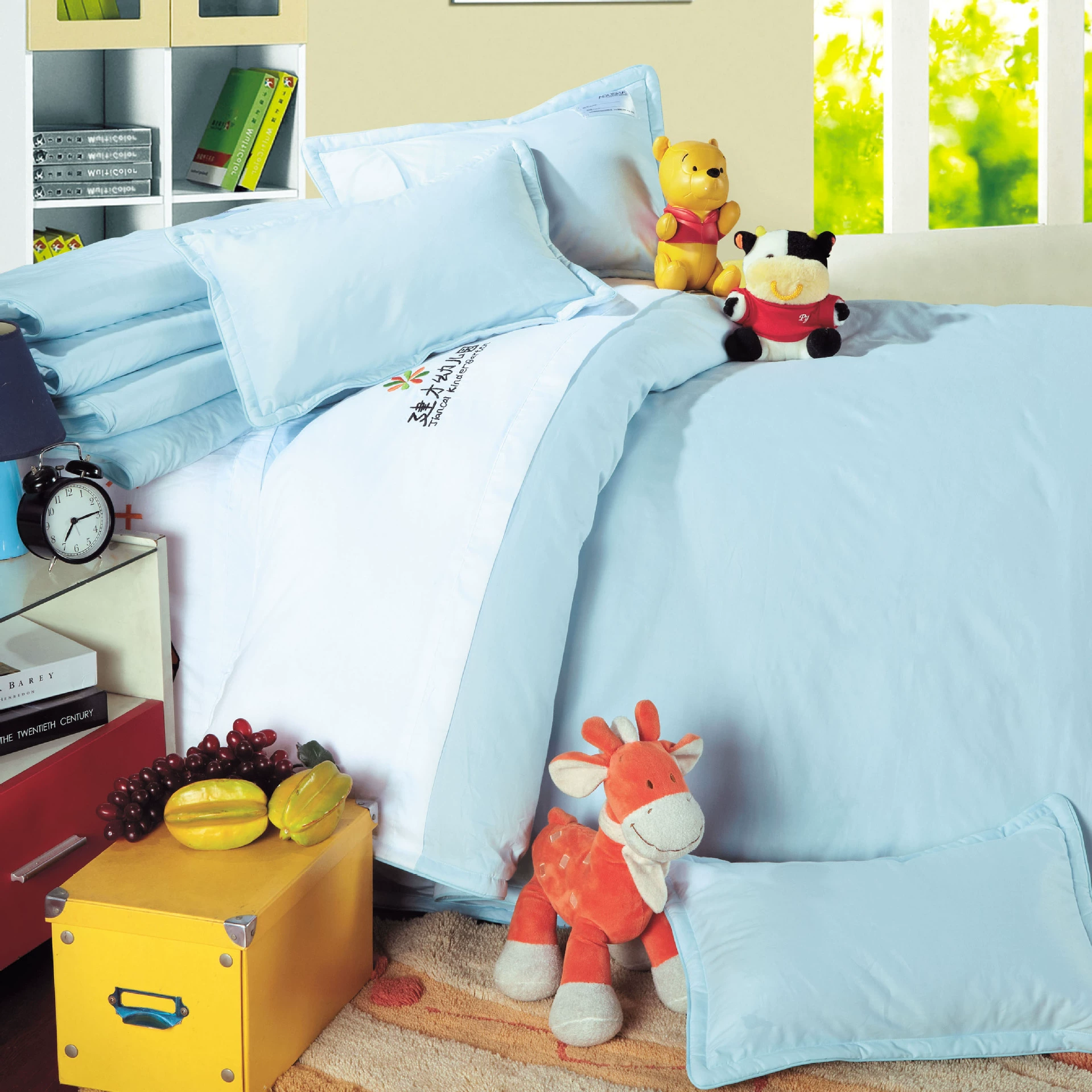 Set for kindergarten for sleep, duvet, bedspread, 3 piece set