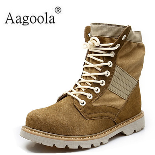 春夏季07作战靴男特种兵户外登山靴沙漠靴钢头战术靴透气保安军靴|ms