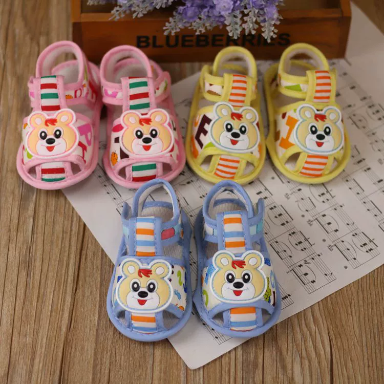Новинка 2016 года, детская противоскользящая обувь для малышей с белым кроликом и медведем, детская обувь для малышей, сандалии, новинка 118