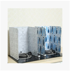 Printed gas stove aluminum foil oil shield heat insulation plate kitchen cooking oil shield household stove anti-splash oil shield