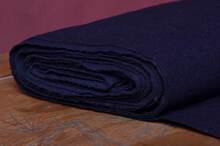 民间珍藏版纯棉素色手工土布手织布老粗布料深蓝蓝白色底三色入