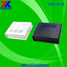 台式机箱 塑料机箱 仪器黑色机箱 安防塑胶机箱9-34