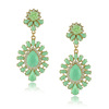 Crystal, earrings, resin, accessory, European style, wholesale