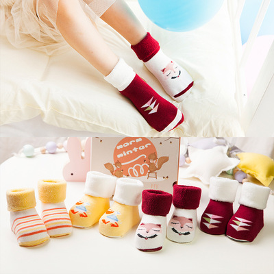 Children&#39;s socks Thick terry socks lovely keep warm Cotton socks baby Socks On behalf of Zhuji Tongwa wholesale