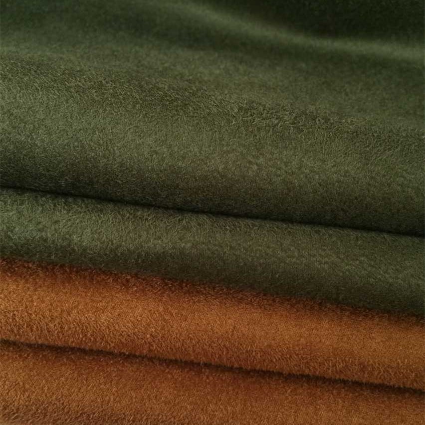 【厂家直供】梭织300D经向麂皮绒 仿皮绒 面料