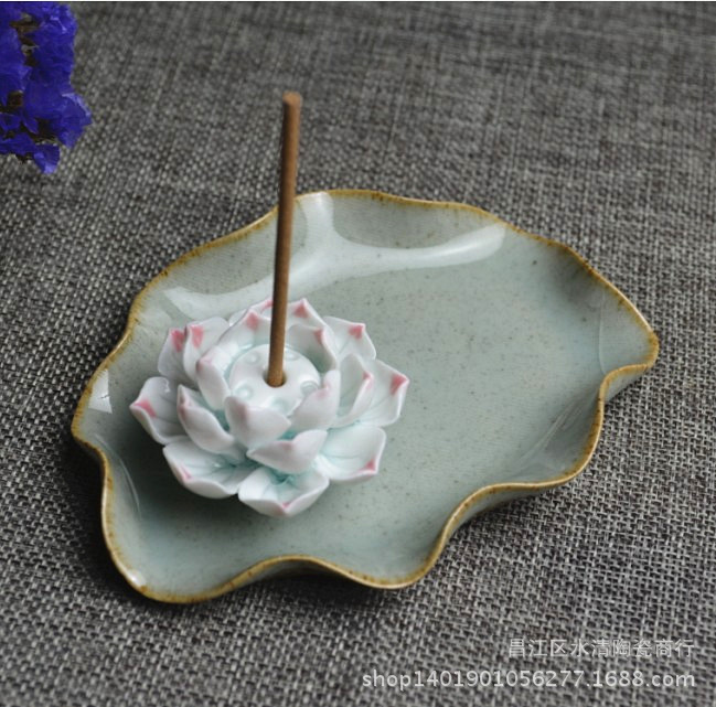 陶泥影青荷叶1_副本