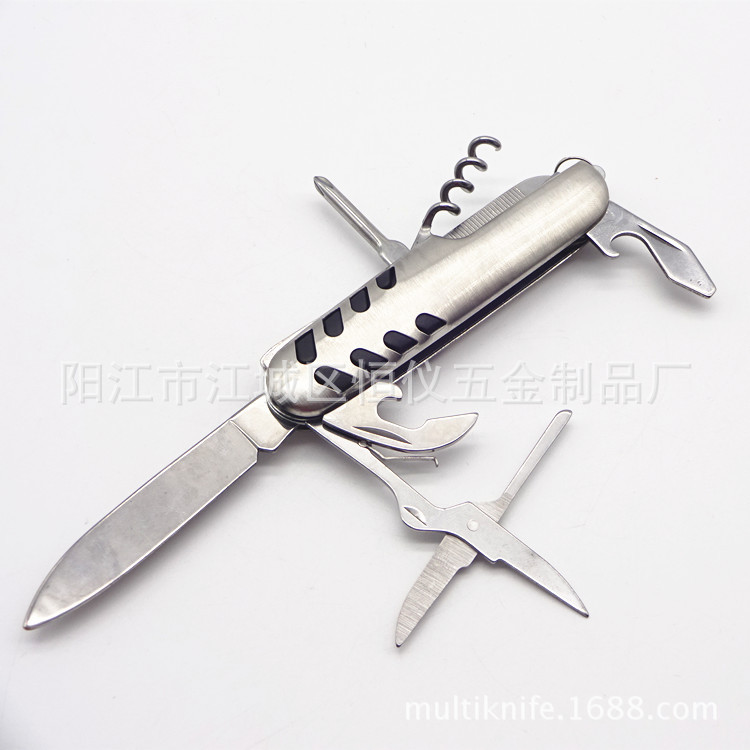 大量现货供应不锈钢多功能小刀 7开多用小刀 9合一户外礼品小刀