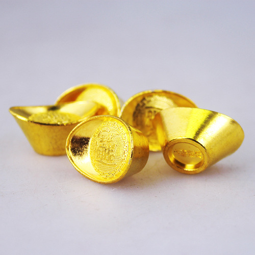 Manufacturer Alloy Yuanbao Ornaments Zinc Alloy Yuanbao Home Decorations Metal Yuanbao Home Decorations Wholesale