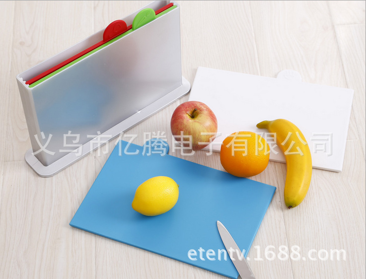 chopping board 分类菜板 厨房切菜板 塑料砧板套装 TV产品