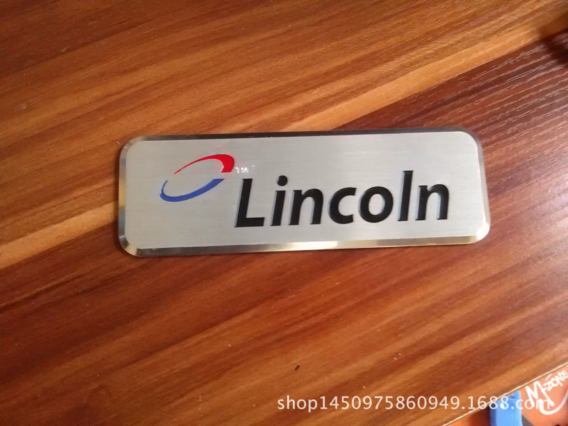 氧化铝标牌制作定做金属丝印铭牌铝冲压铭牌制作斜边抛光商标