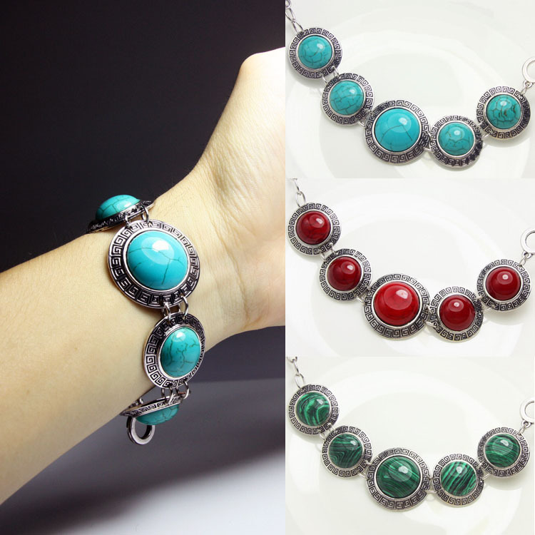 Alloy Bohemia Geometric bracelet  red  Fashion Jewelry NHAS0626redpicture1