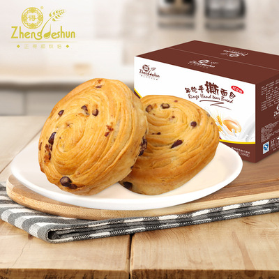 正得顺红豆手撕面包整箱1000g 早餐营养零食软面包 特色面包批发|ms