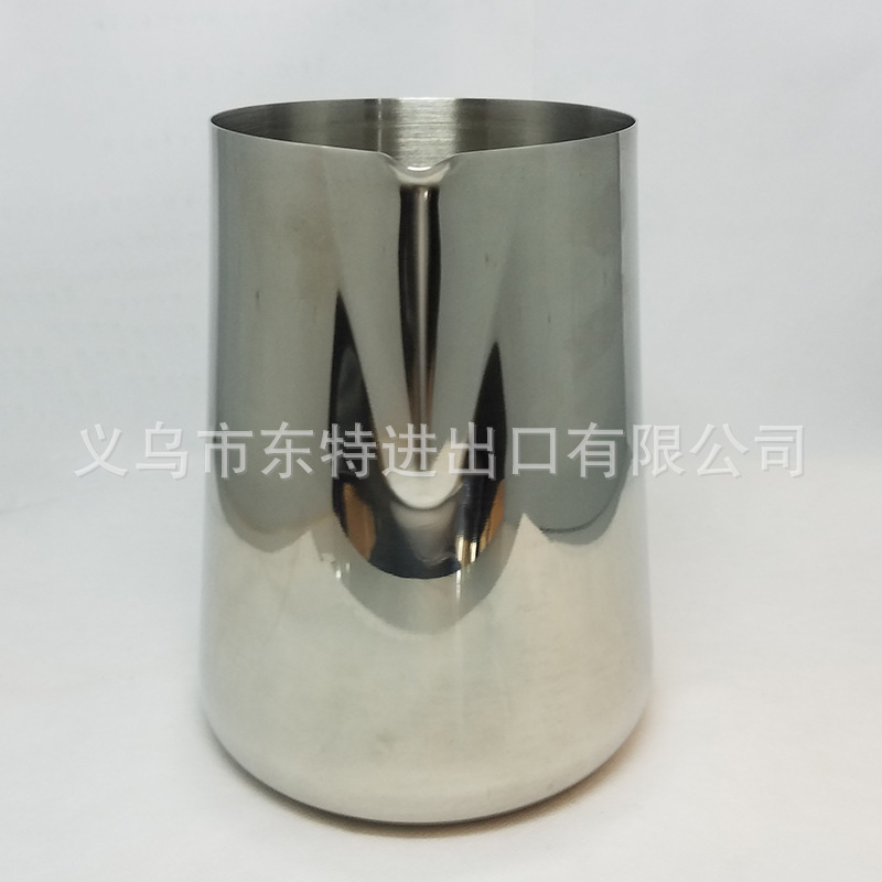 Factory direct sales of thickened stainless steel Japanese latte art cups, latte art jars, milk foam cups, milk whisking cups, and fancy coffee utensils detail image 9