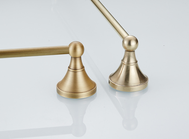 欧式全铜仿古单杆毛巾架复古五金卫浴挂件一件代发货批