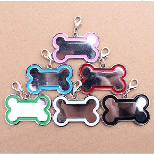 Cross -Bordder Spot Speat Median Bone Pet Jewelry Bet Dog Brand Brand Zinc сплав сплав для домашних животных может быть выгравирована