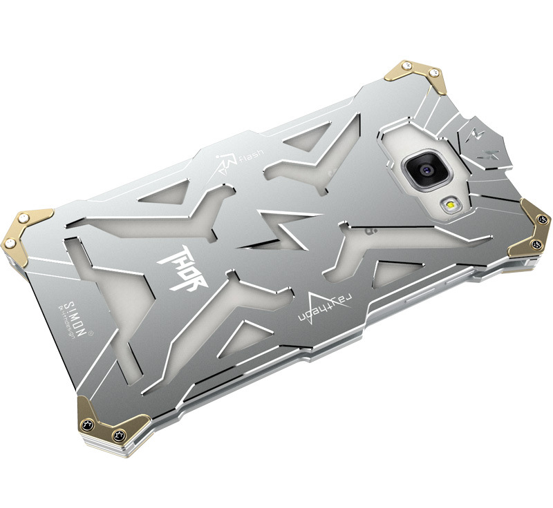 SIMON THOR Aviation Aluminum Alloy Shockproof Armor Metal Case Cover for Samsung Galaxy A5 (2016) A5100