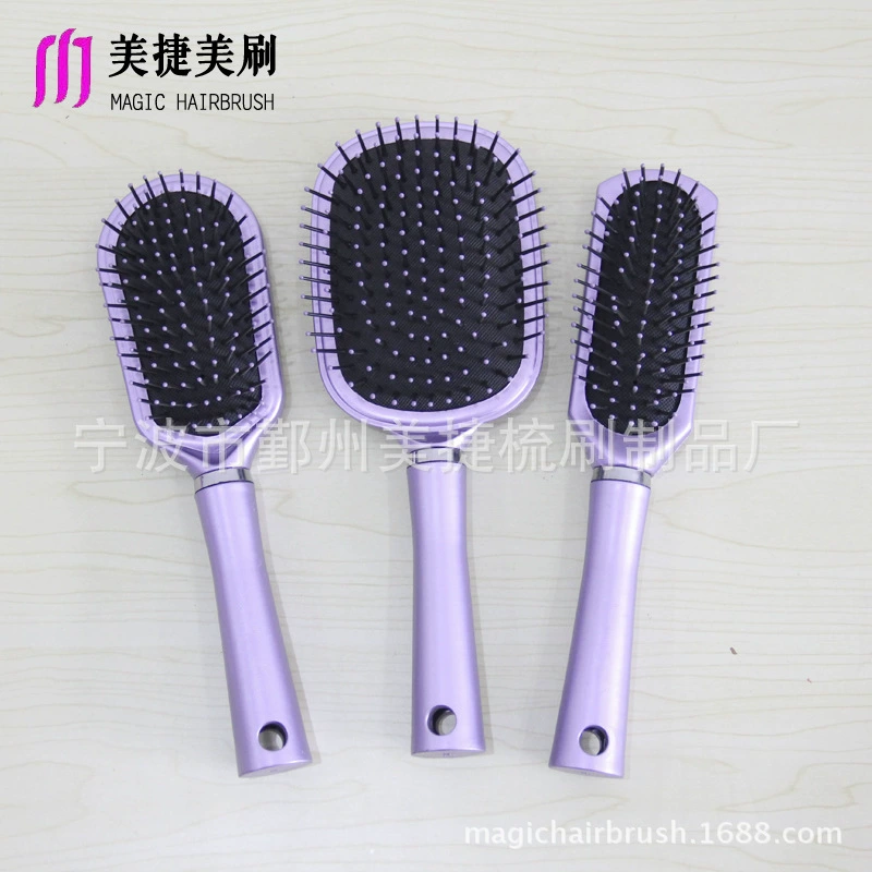 Заводская готовая изысканная пластиковая расческа для массажа кожи головы, нейлоновая зубная расческа