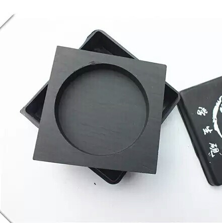 Student thread inkstone 3-inch square inkstone with cover stone beginners calligraphy practice study supplies wholesale
