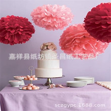 廠家銷售生日派對裝飾布置用品 蜂窩紙花扇  圓形DIY鏤空紙扇花