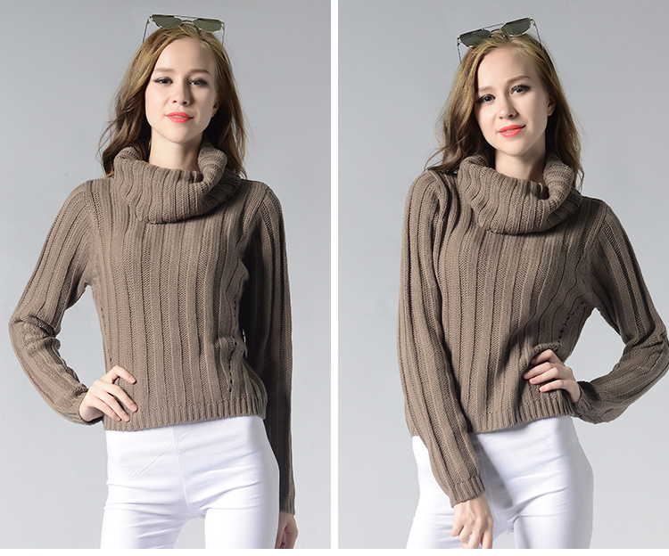 new women s round neck long-sleeved sweater NSYH9728