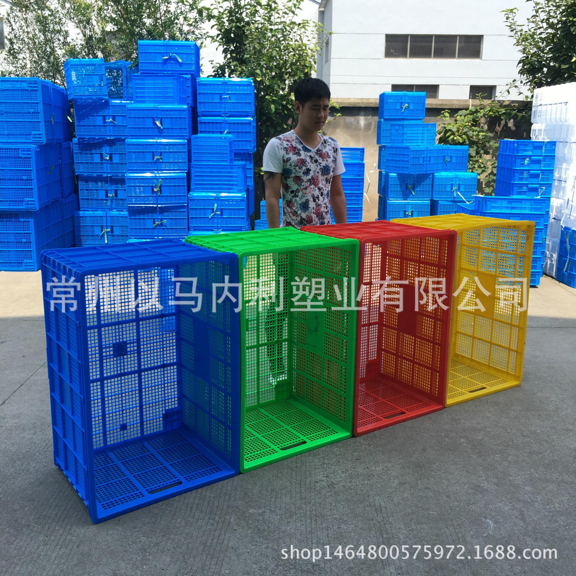 大号长方形塑料框蔬菜筐周转快递筐一米筐加厚服装塑料筐大量发