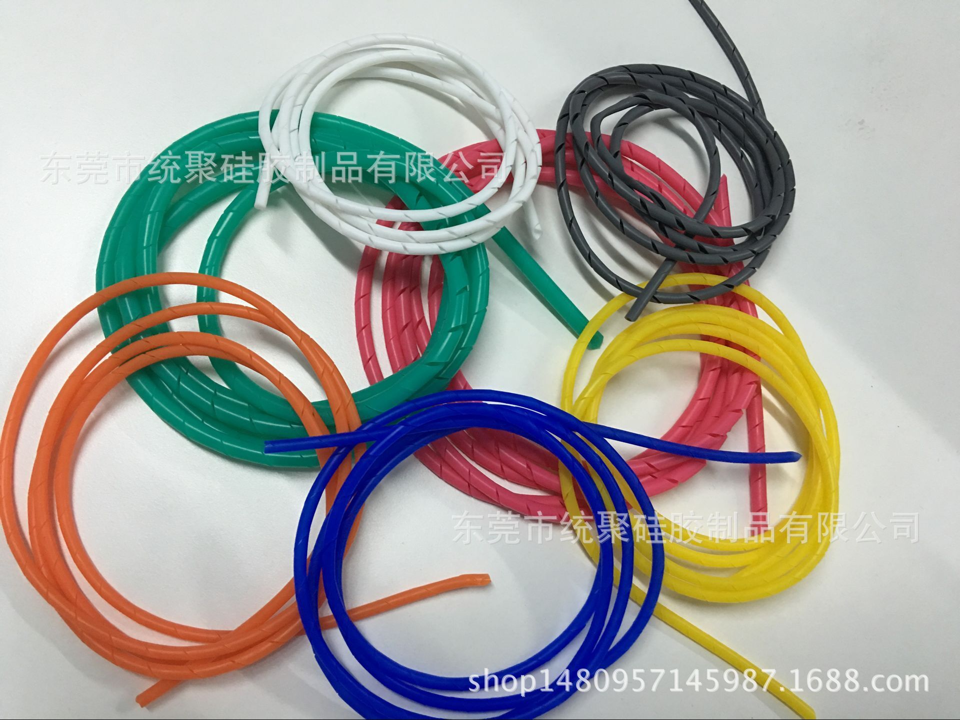 光纤电缆保护套 硅胶缠绕管