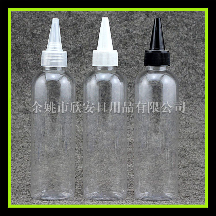 颜料瓶200ML尖盖瓶涂料瓶 油墨挤压瓶 PET瓶 滴液瓶200ml滴水瓶