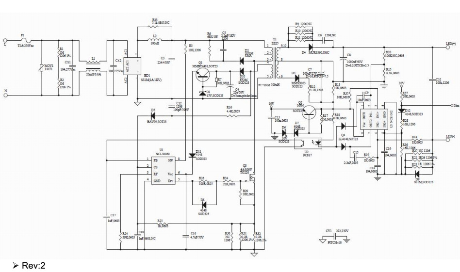 集成电路(IC)-安森美0-10V调光芯片NCP30060