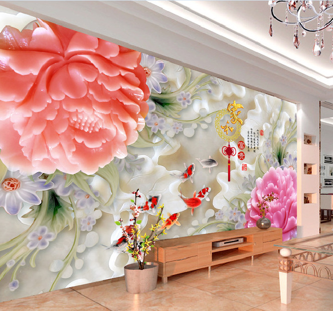 玉雕背景墻彩印 (218)