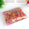 500 -in -1 rubber band rope Children with hair, disposable rubber band cute colorful children hair circles TPU leather