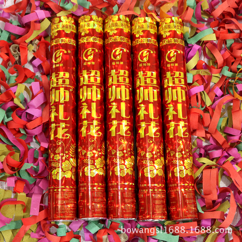 Venta al por mayor suministros festivos de la boda súper guapo 40cm saludo 100 unids/caja fuegos artificiales sin polvo