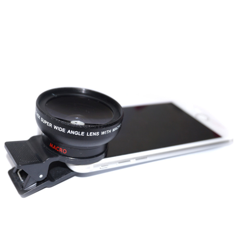 Mobile Phone Lens Professional 37MM 0.45X 49UV Super Wide-angle Macro Lens