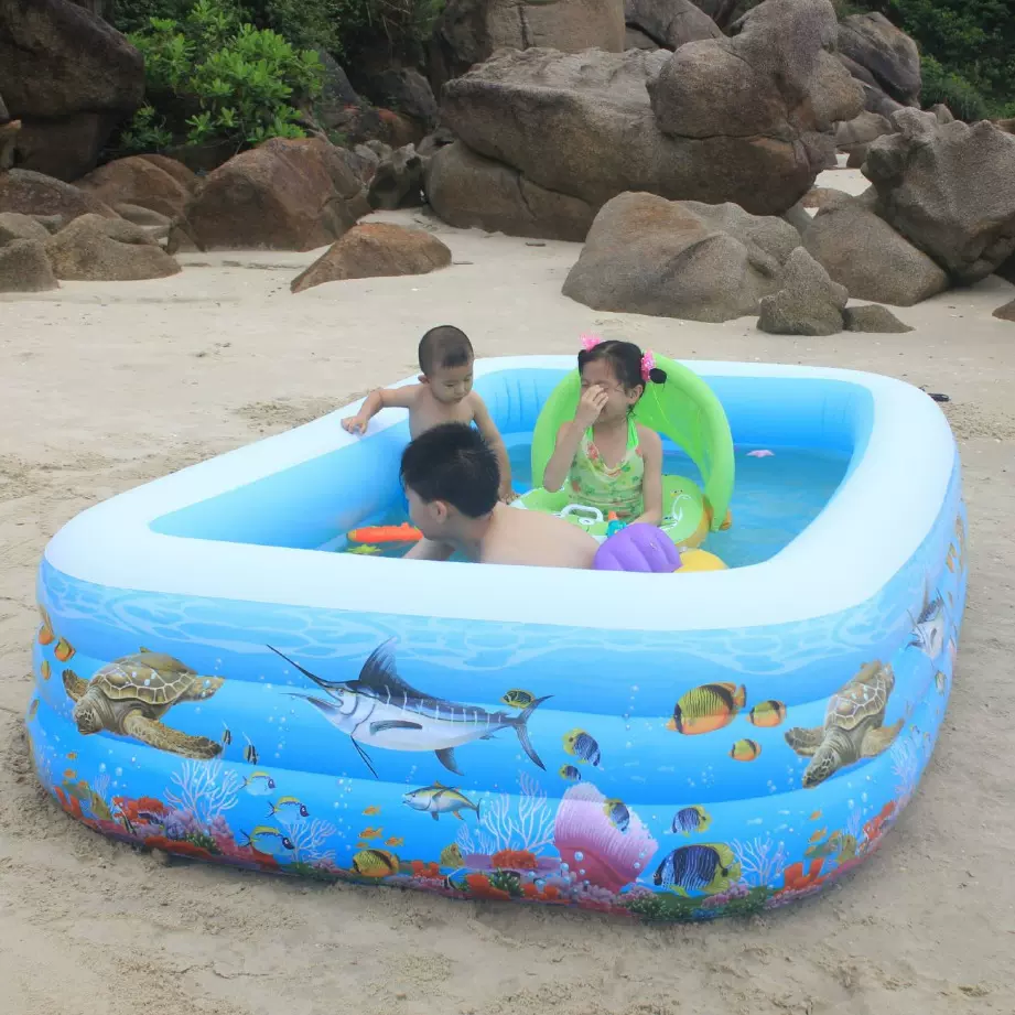 直销宝宝戏水池儿童充气游泳池充气泳池游艺场所用厂家一件代发