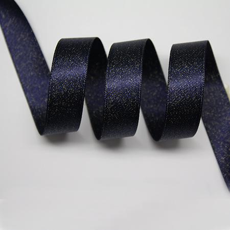 Yao Ming cinta regalo embalaje satén cinta de trama dorada 3,8 CM accesorios para el cabello cinta de trama dorada hecha a mano al por mayor