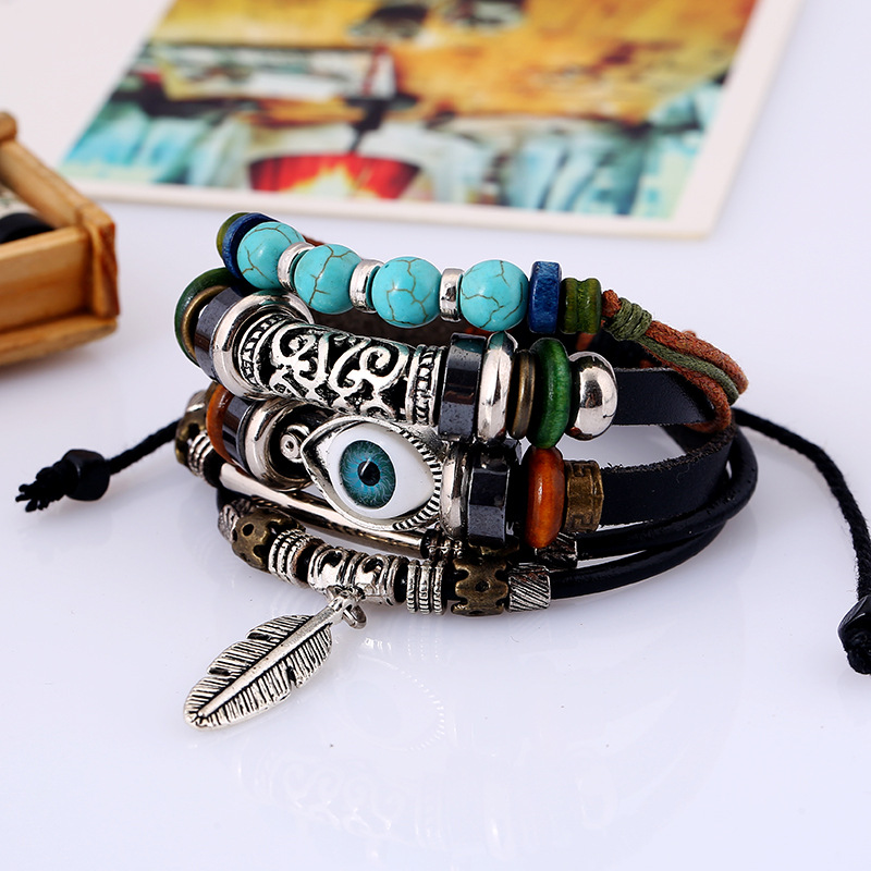 Ethnic Style Multi-layer Leather Bracelet