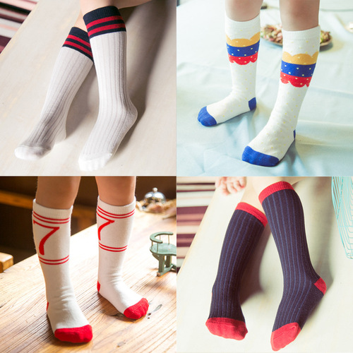 Children's high socks, bear fox, cute baby socks, owl cartoon children's cotton socks, wholesale and custom made by manufacturers