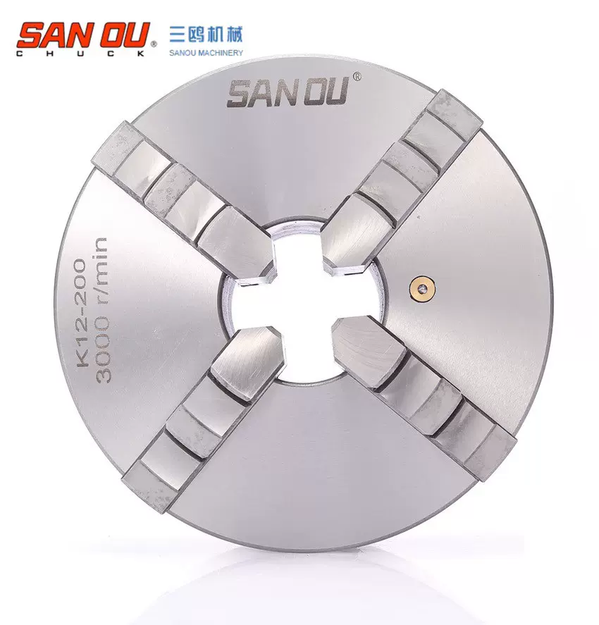 三鸥牌K12-320四爪自定心卡盘 车床配件四爪联动夹具