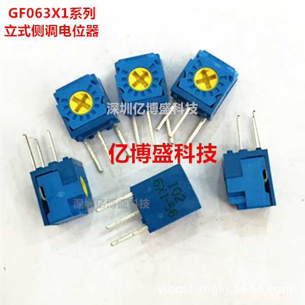 原装TOCOS单圈精密可调电阻GF063X1B104立式侧调100K反调式