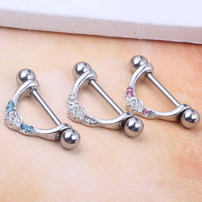 Pointed titanium steel lip stud product view