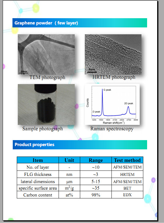 多层石墨烯，石墨烯粉末