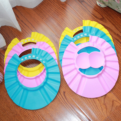 Night market Good sources 6 baby take a shower Bath cap 4 Adjustable Ear baby Shampoo cap children Shampoo cap
