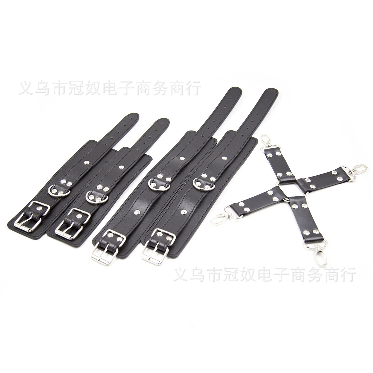 夫妻调情用品 皮革手脚铐捆绑束缚带十字架另类 情趣用品代发货