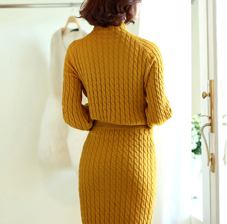 曼菲格，2016新款秋装，毛针织衫，连衣裙，
